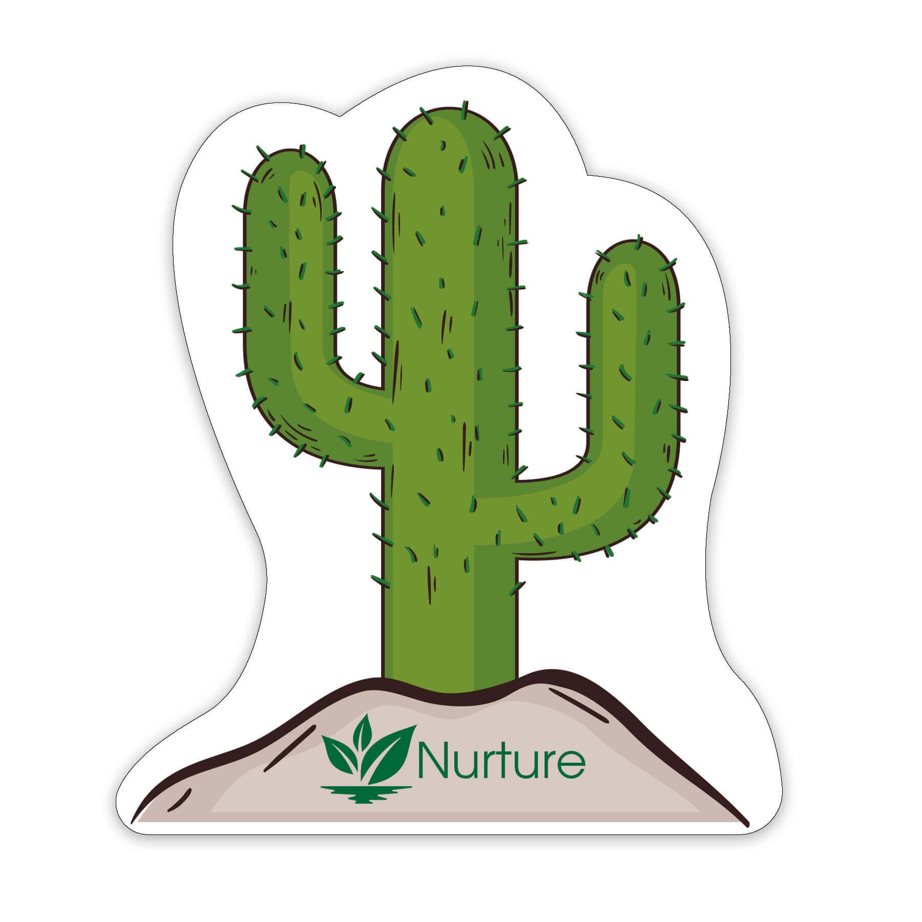 Cactus Shaped NoteKeeper™ Magnet 20 Mil                          